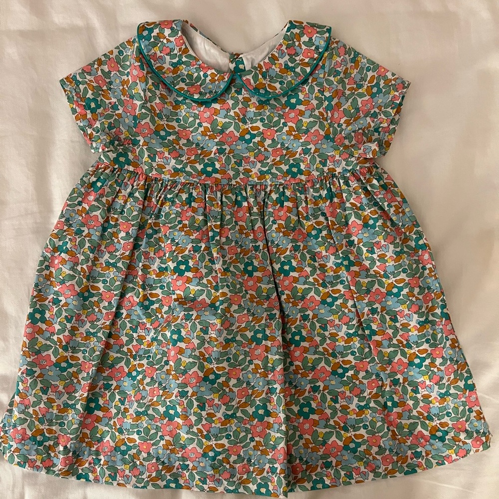 Jacadi pastel liberty print dress 18m